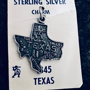 Sterling silver TEXAS charm/pendant